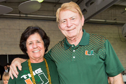 Patricia and Wayne Case have made a planned gift to the University of Miami to benefit student-athletes. 