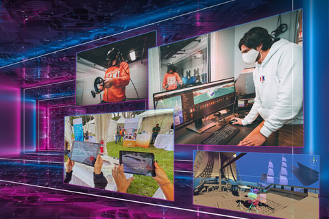 Four years into the XR Initiative, University of Miami students and faculty and staff members conceive new ways to solve problems and improve education by using immersive technology to connect in a network of virtual worlds.