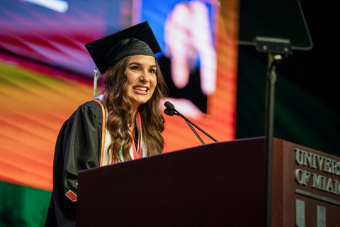 Student speaker Katrina Hernandez