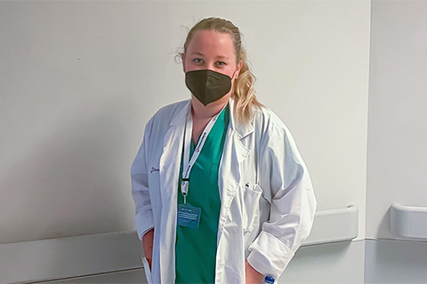   Sophie Estoppey shadowed doctors in Italy as part of a fellowship program. Photo: Courtesy of Sophie Estoppey