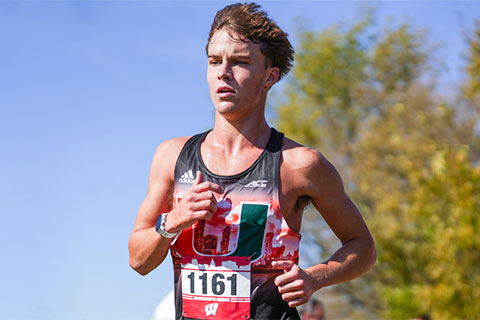 Distance runner Cormac O'Brien is succeeding in the classroom and in his sport. Photo: Courtesy of Cormac O'Brien